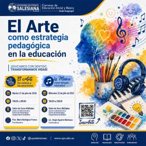 Afiche del El arte como estrategia pedagógica en la educación